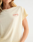 Pearl Dolman Sleeve Graphic Tee