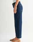 Soho Crop Jean Dark Indigo Denim