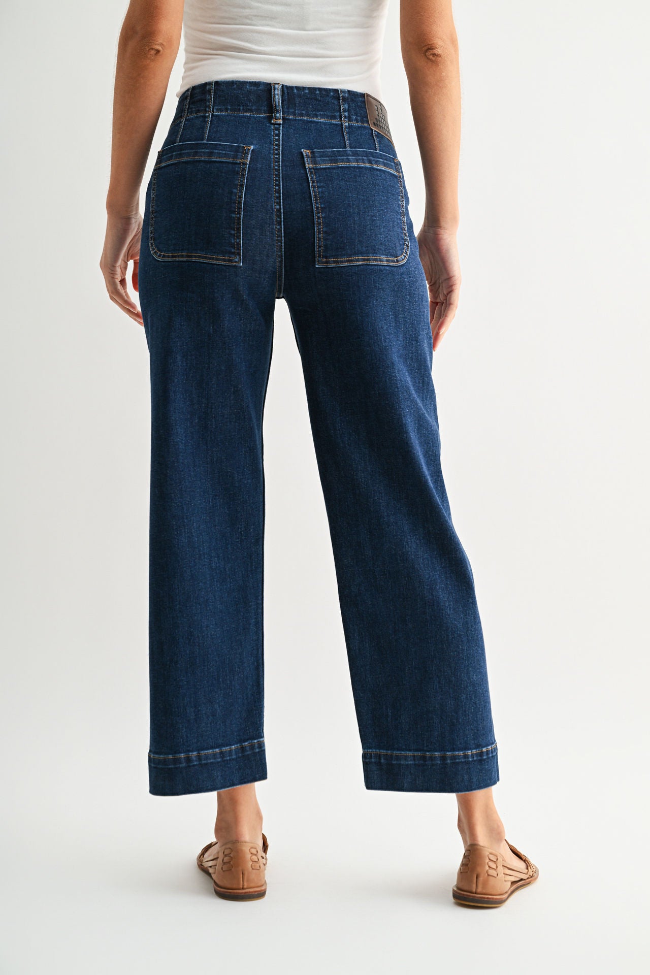 Soho Crop Jean Dark Indigo Denim