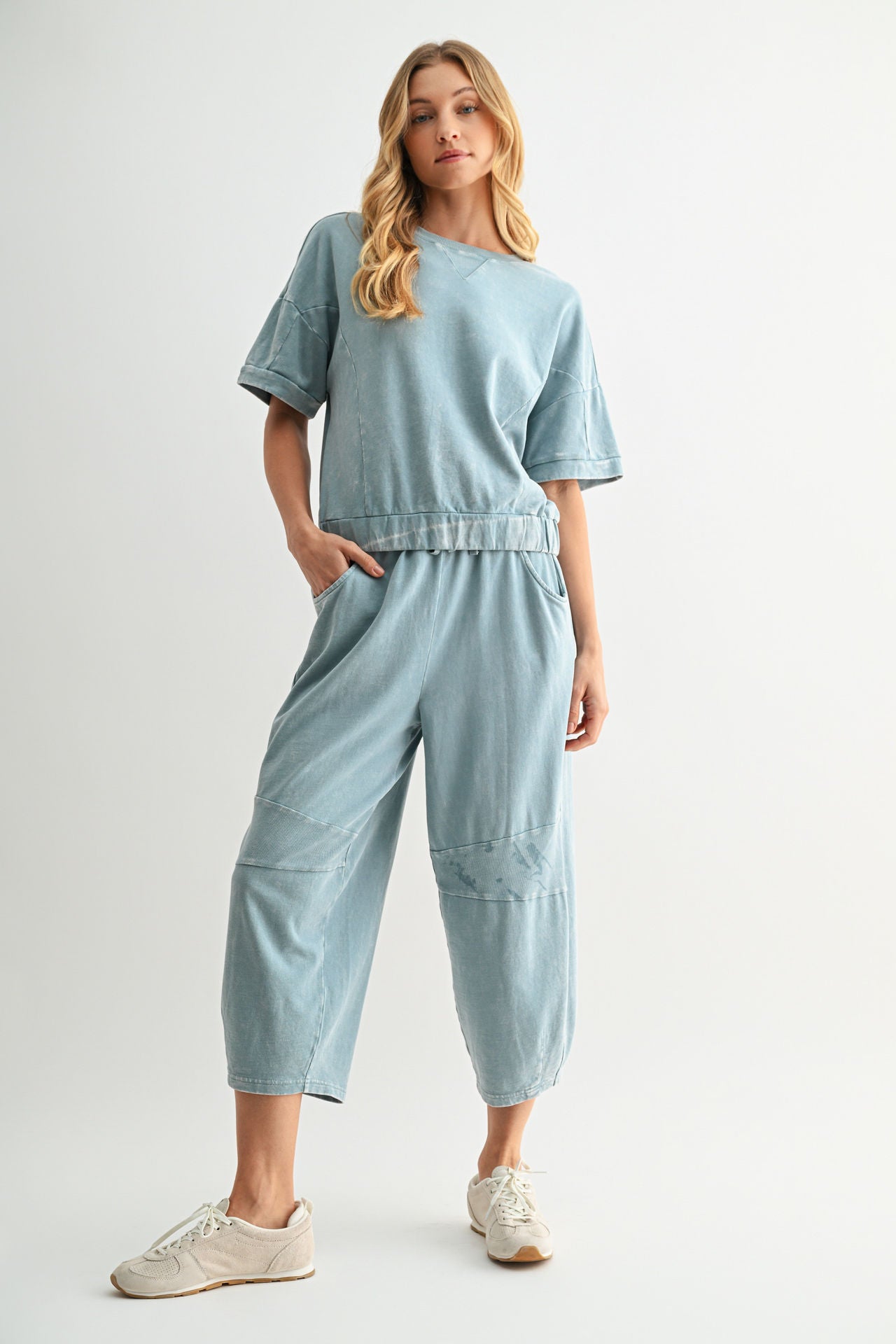 Blue Grotto Short Sleeve Sweatshirt