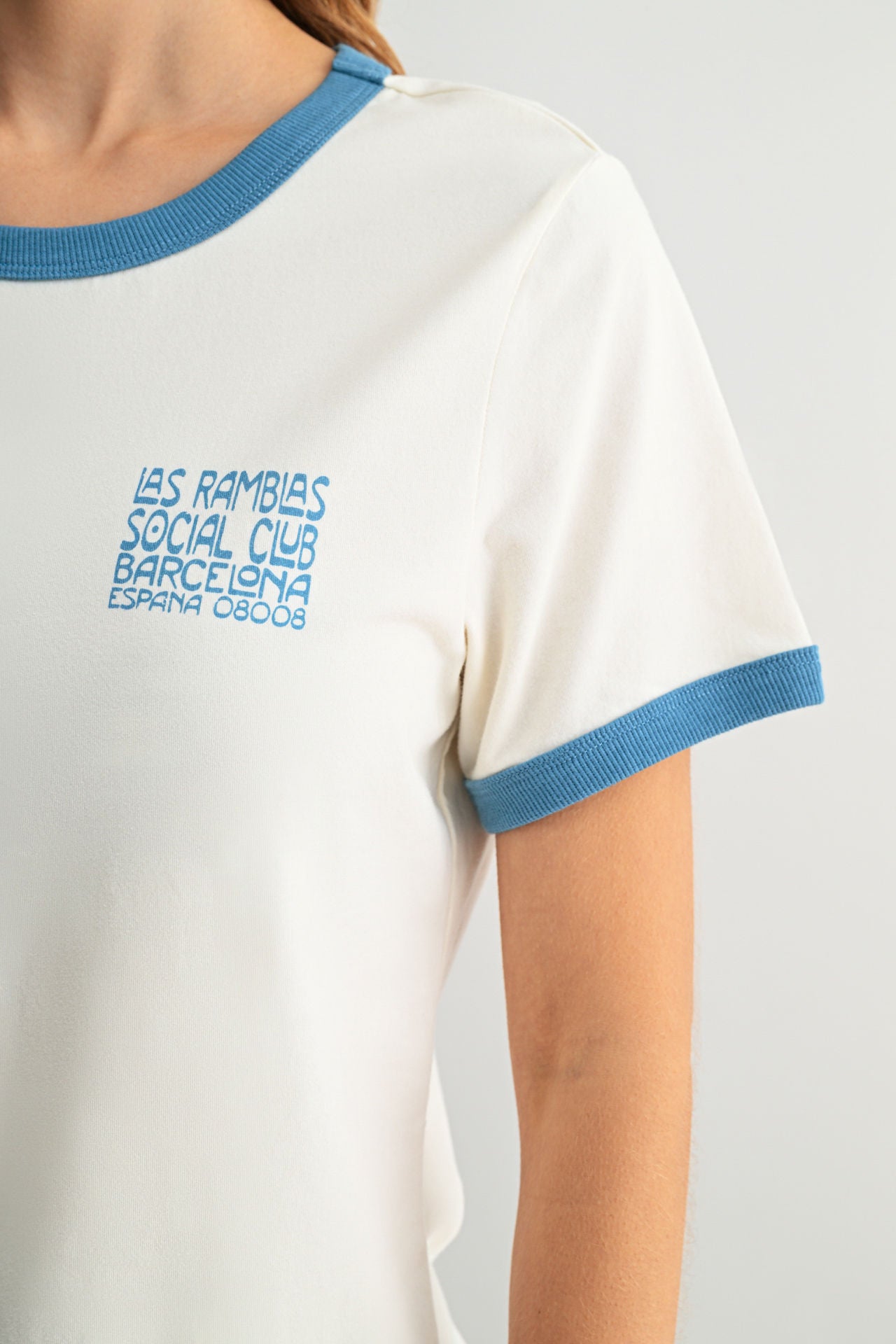 Graphic Ringer Tee Gardenia