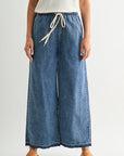 Pull On Lounge Crop Pant Vintage Wash