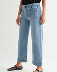Soho Crop Jean Light Vintage Blue Denim