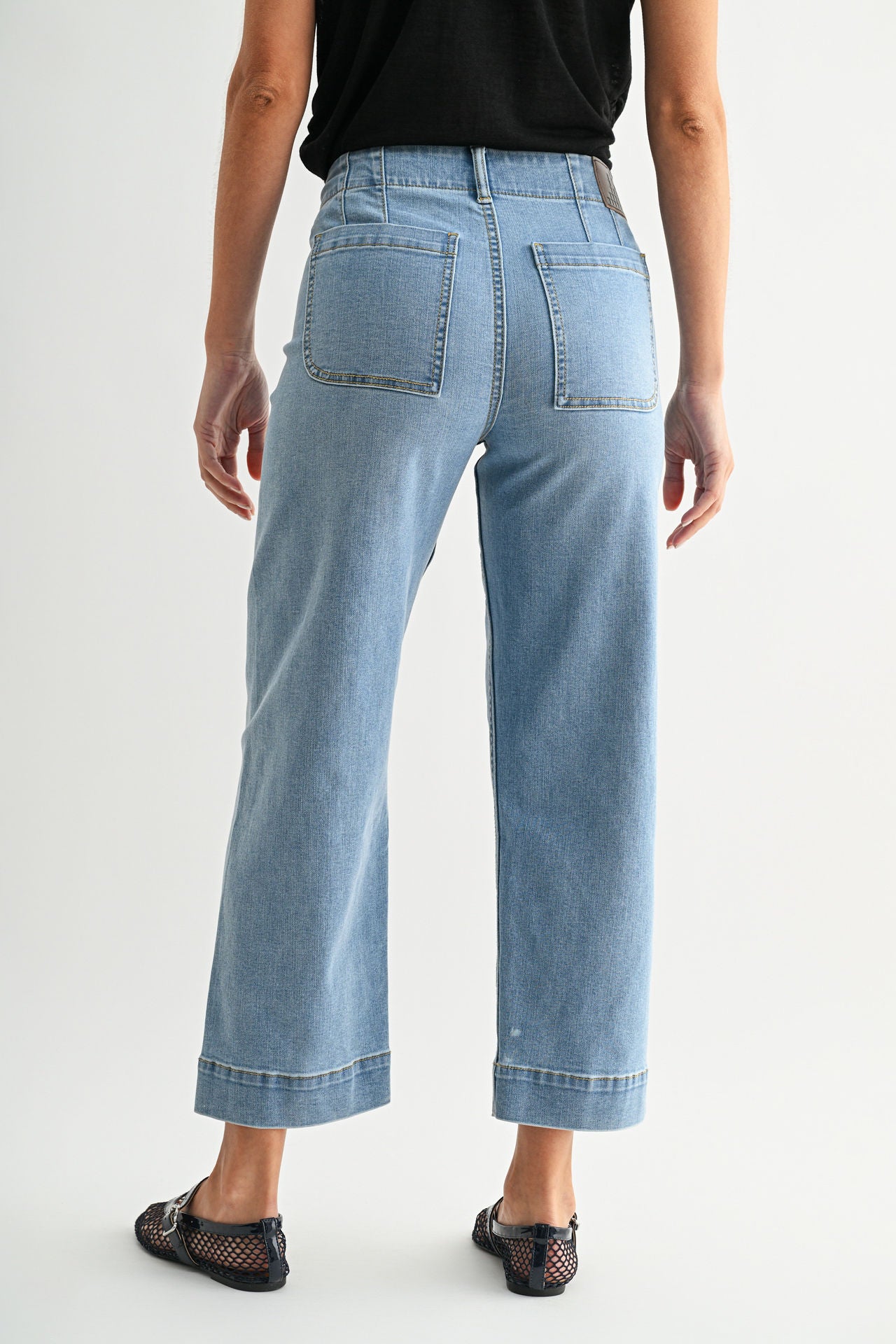 Soho Crop Jean Light Vintage Blue Denim