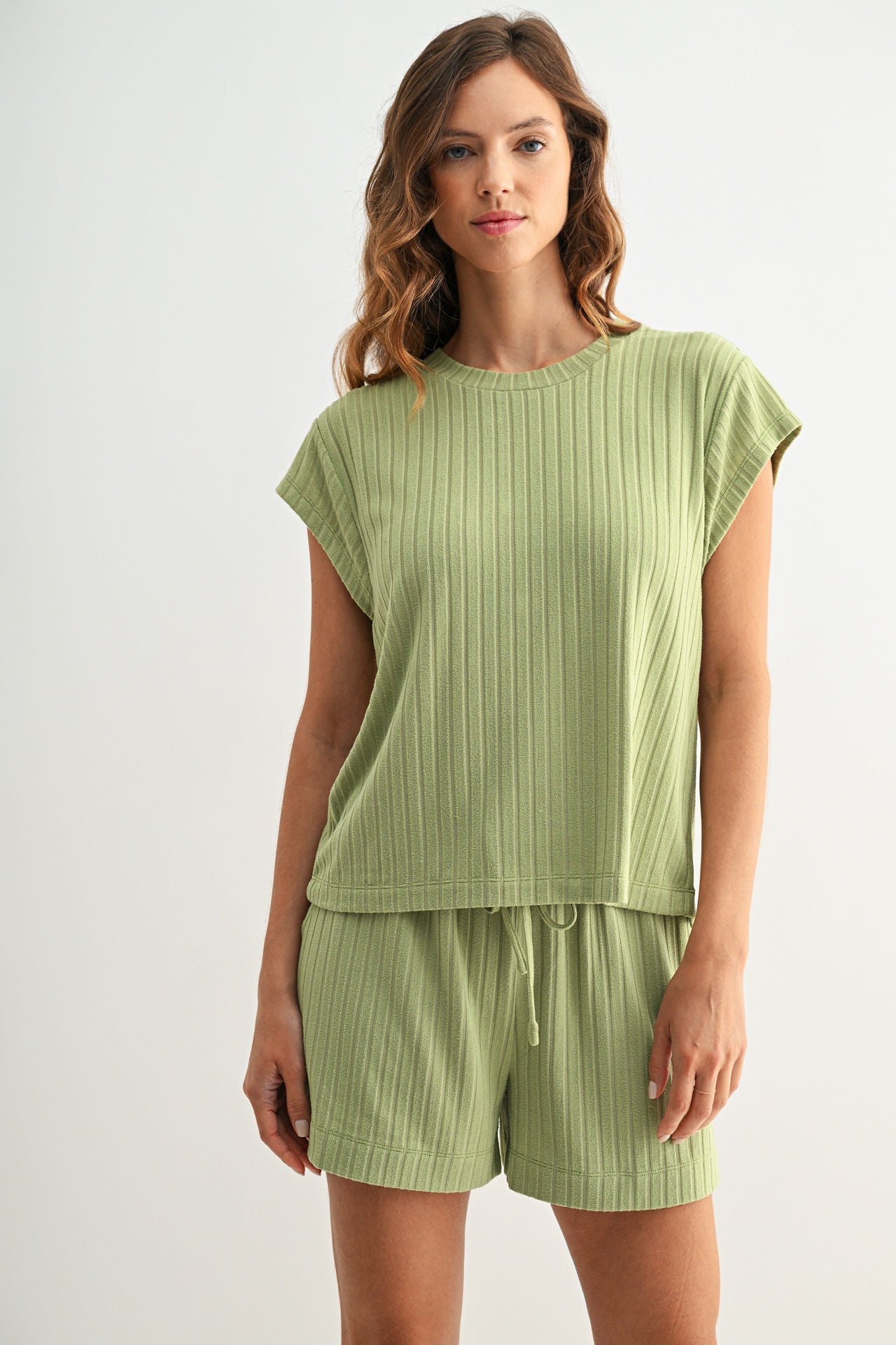 Pear Cozy Rib Tee