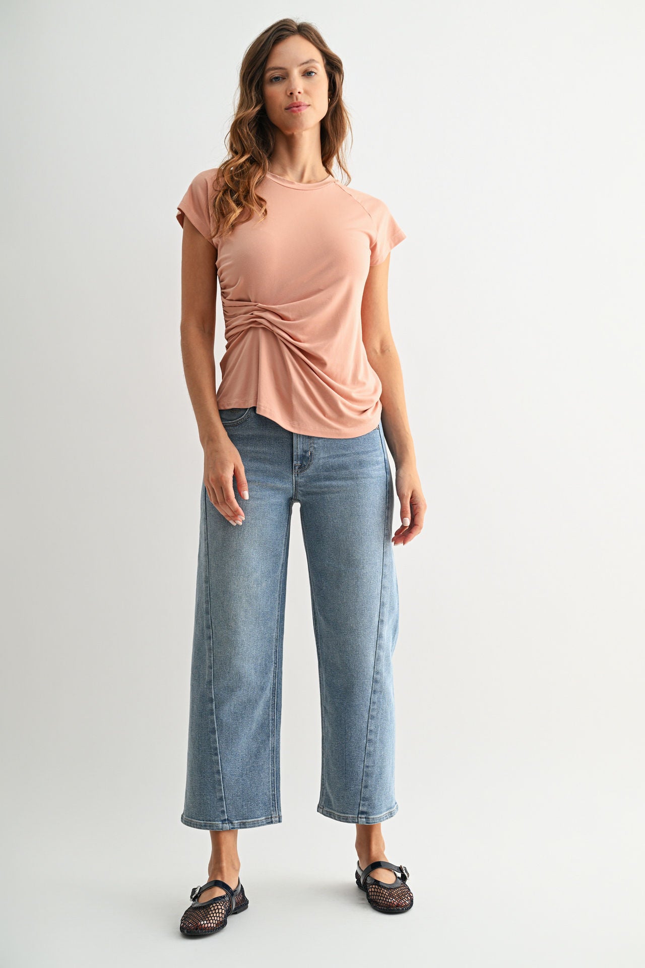 Conch Draped Knit Top