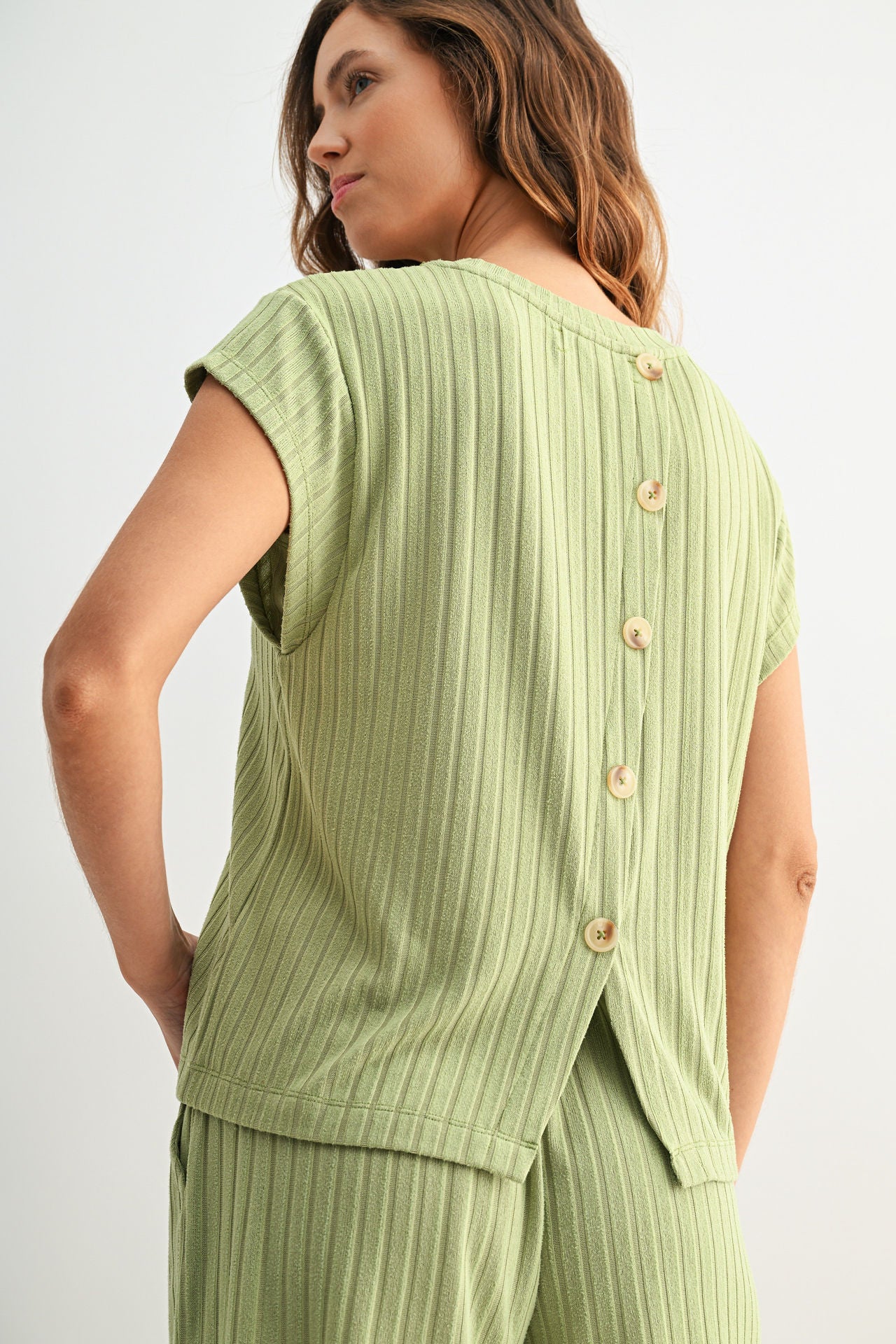 Pear Cozy Rib Tee