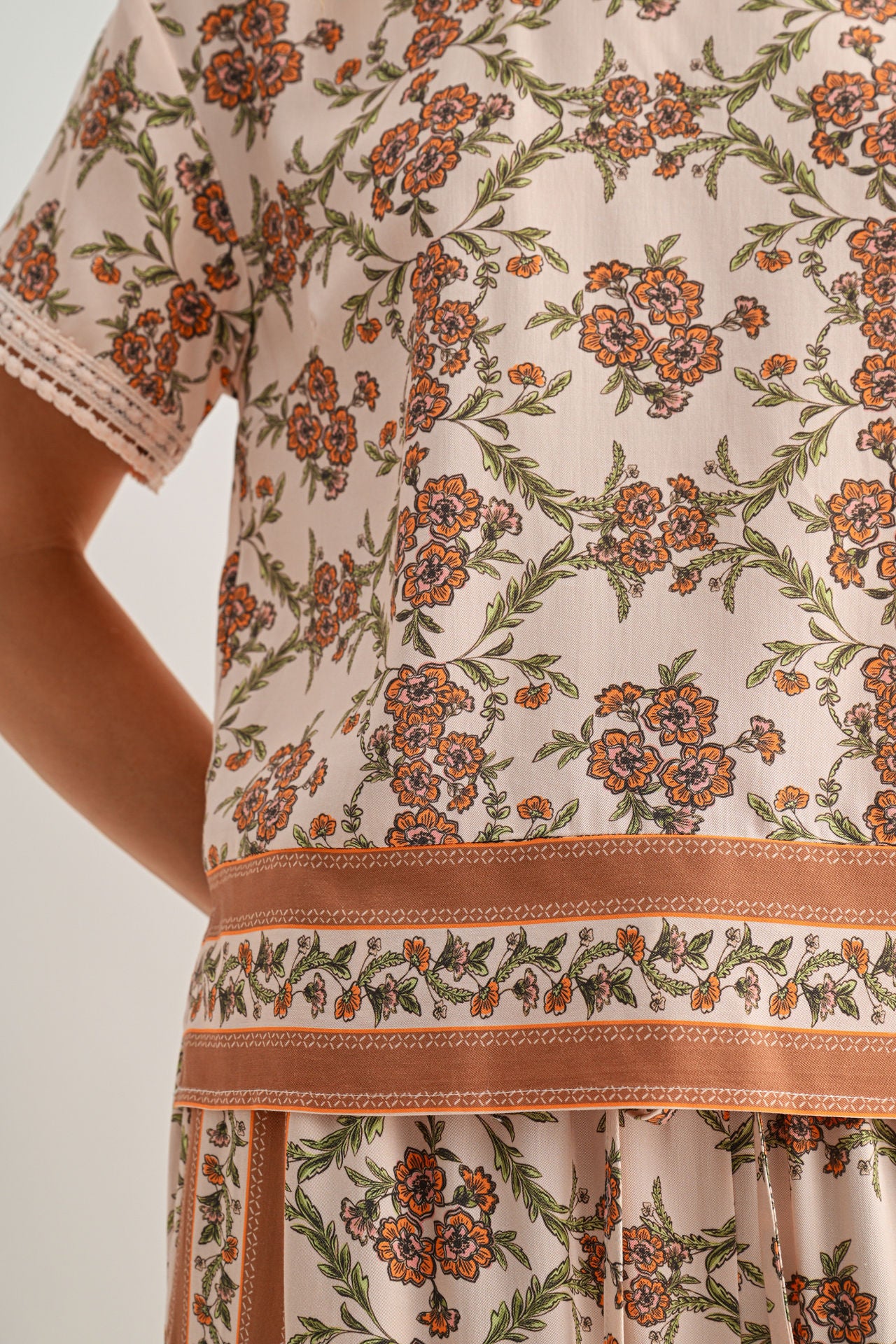 Pumice Short Sleeve Crew Neck Top