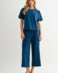 Blue Opal Cropped Pant