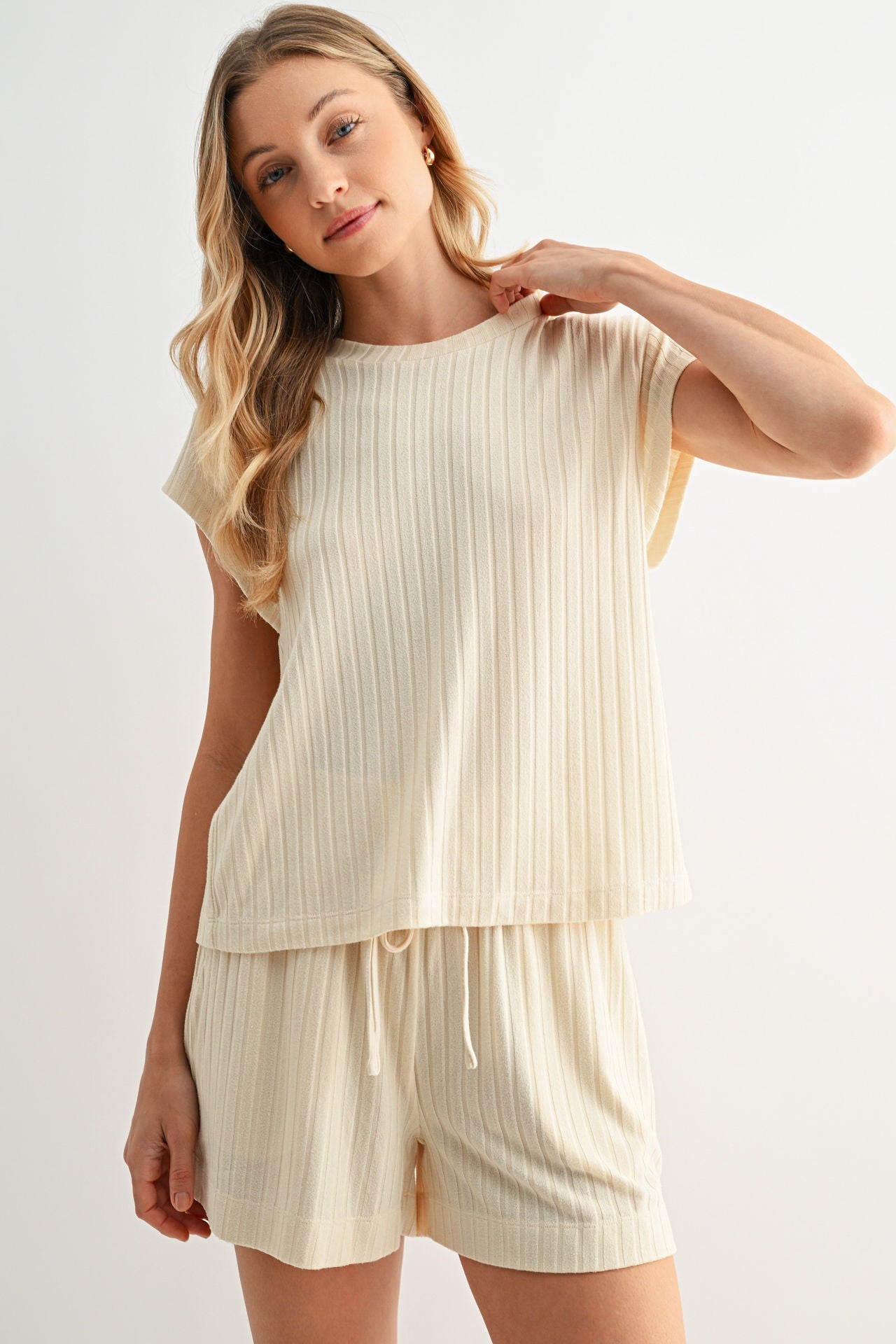 Pearl Cozy Rib Tee