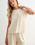Pearl Cozy Rib Tee