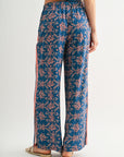 Cadet Blue Side Slit Pant