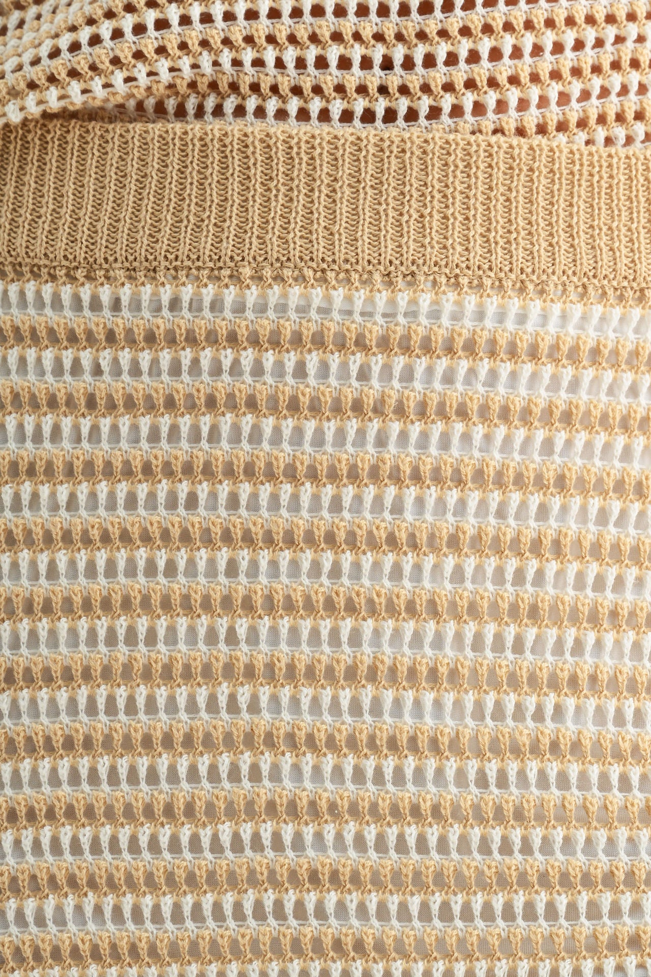 Latte Crochet Maxi Skirt