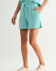 Aqua Sky Cozy Rib Shorts