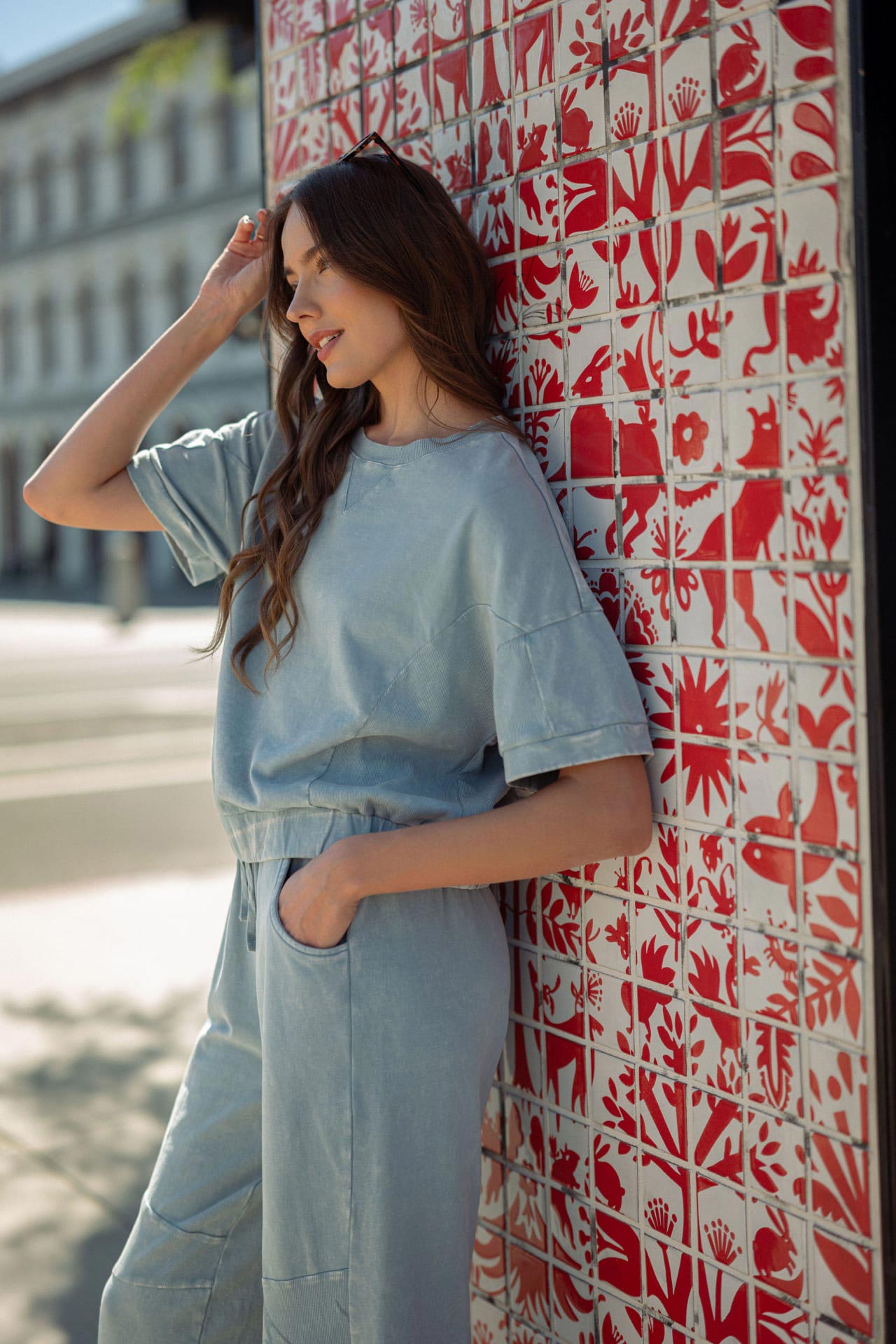 Blue Grotto Short Sleeve Sweatshirt