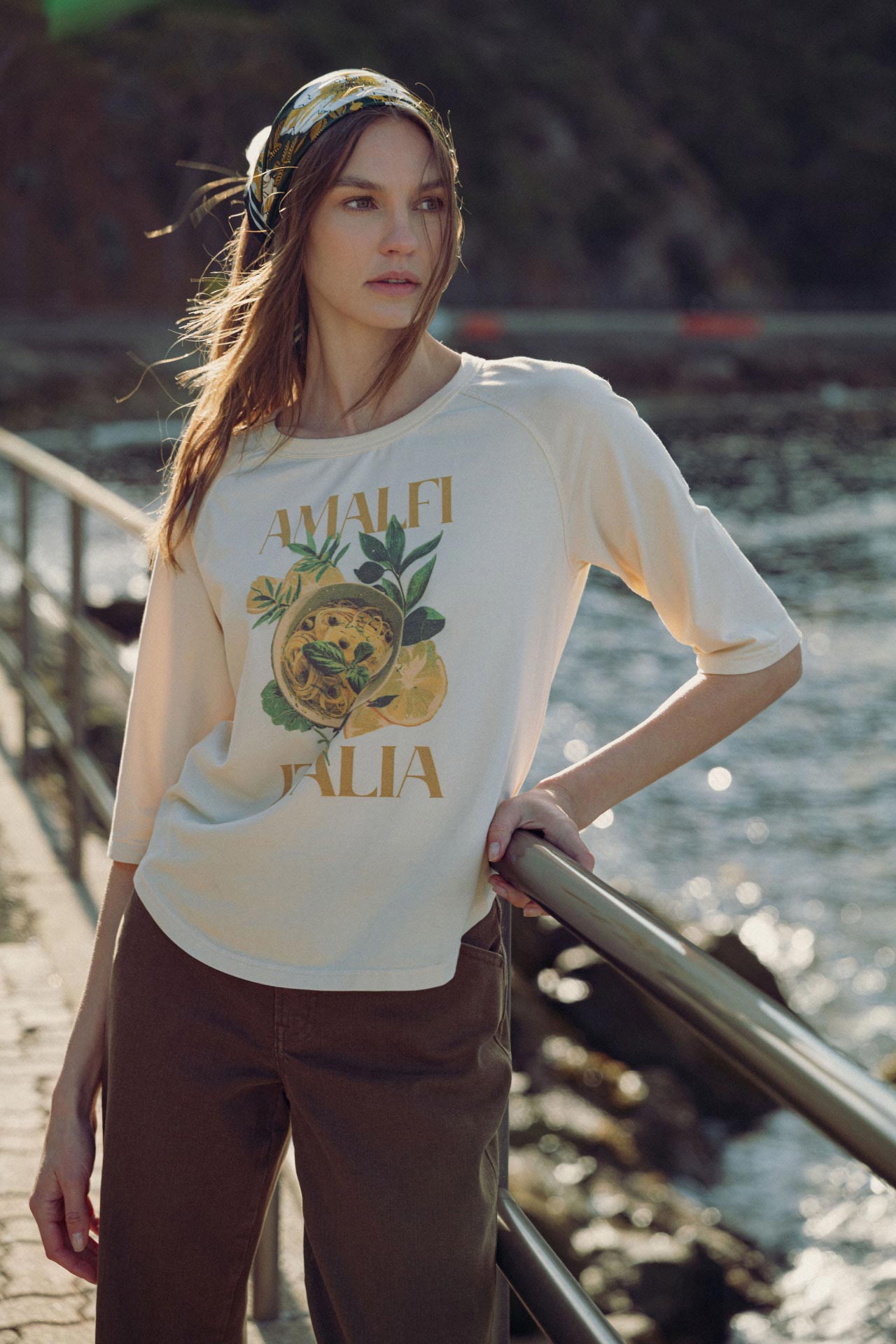 Parchment Graphic Baseball Tee