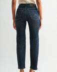 Dark Whisker Wash Plus-Size Dover Straight Leg