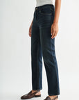 Dark Whisker Wash Plus-Size Dover Straight Leg