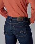 Make a statement in our elegant 'Dark Whisker Wash' Dover Straight Leg.