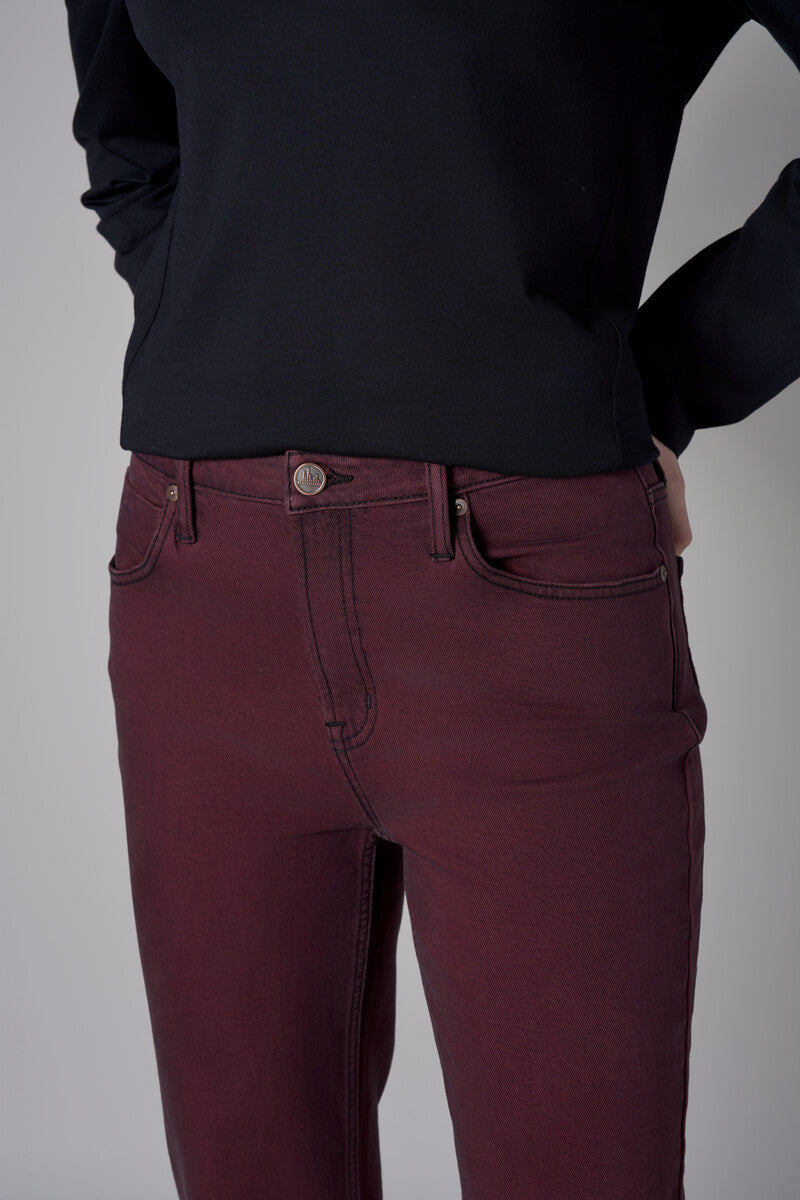 Maroon Dover Straight Leg Jean