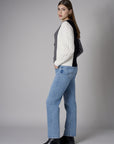 The 'Vintage Tagged Whisker' Dover Straight Leg delivers both comfort and statement flair.