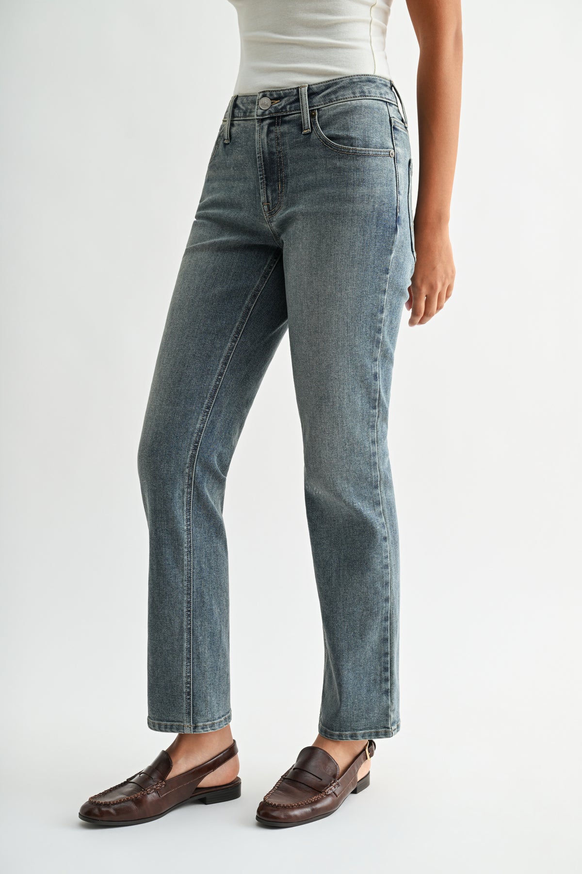 Antique Whisker Wash Plus-Size Dover Straight Leg
