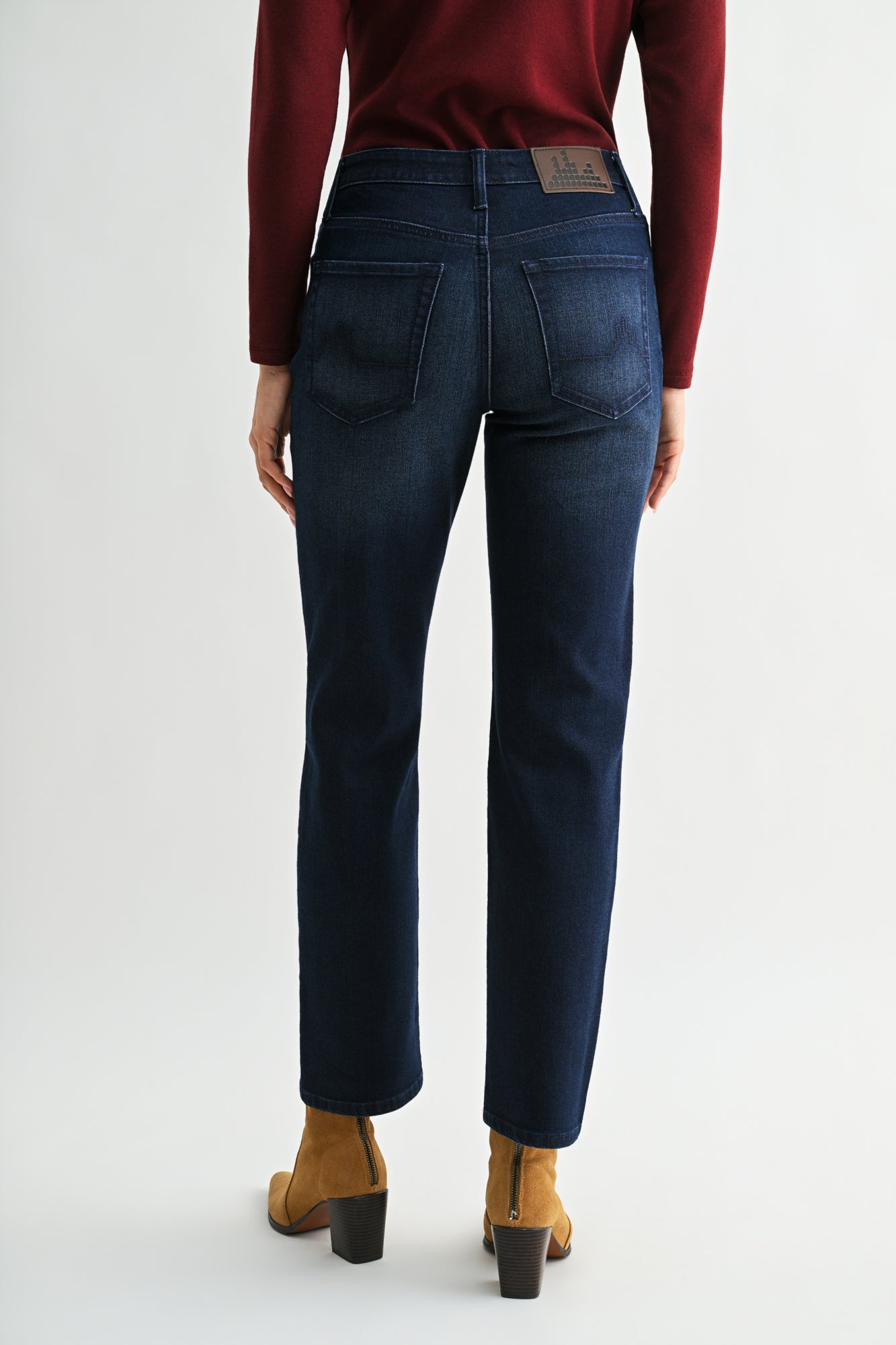 Medium Indigo Denim Dover Straight Leg