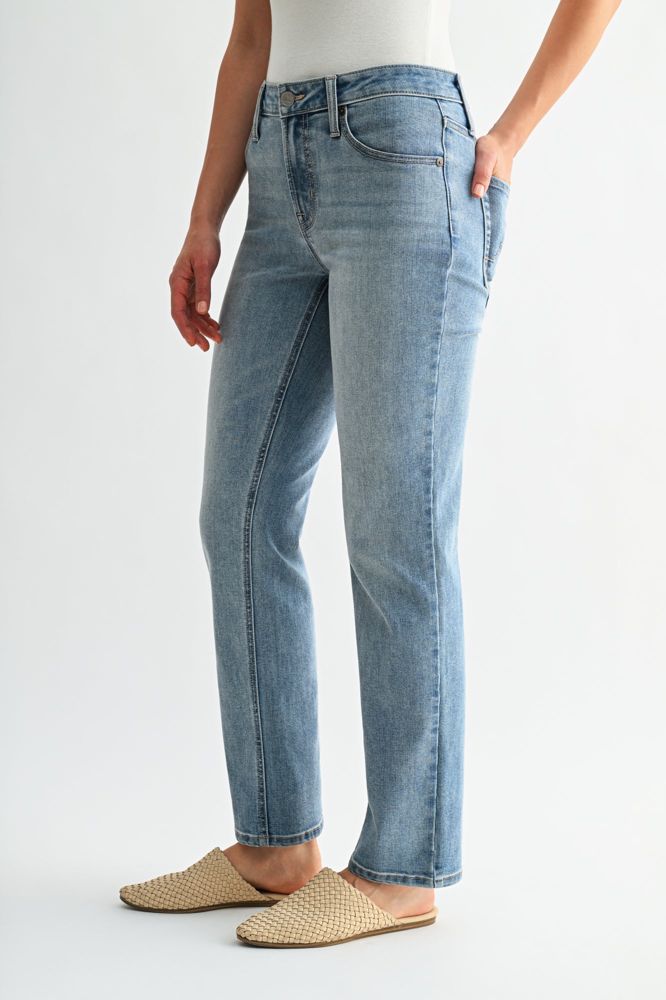 Antique Whisker Wash Denim Dover Straight Leg