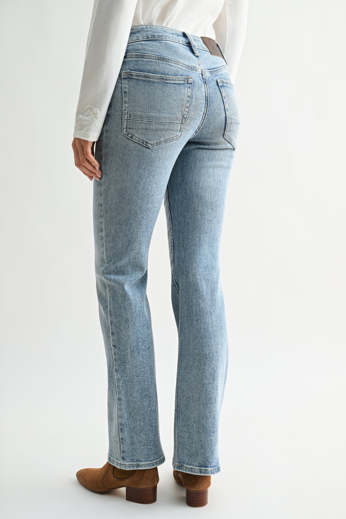 Light Vintage Tagged Whisker Plus-Size Chelsea Bootcut