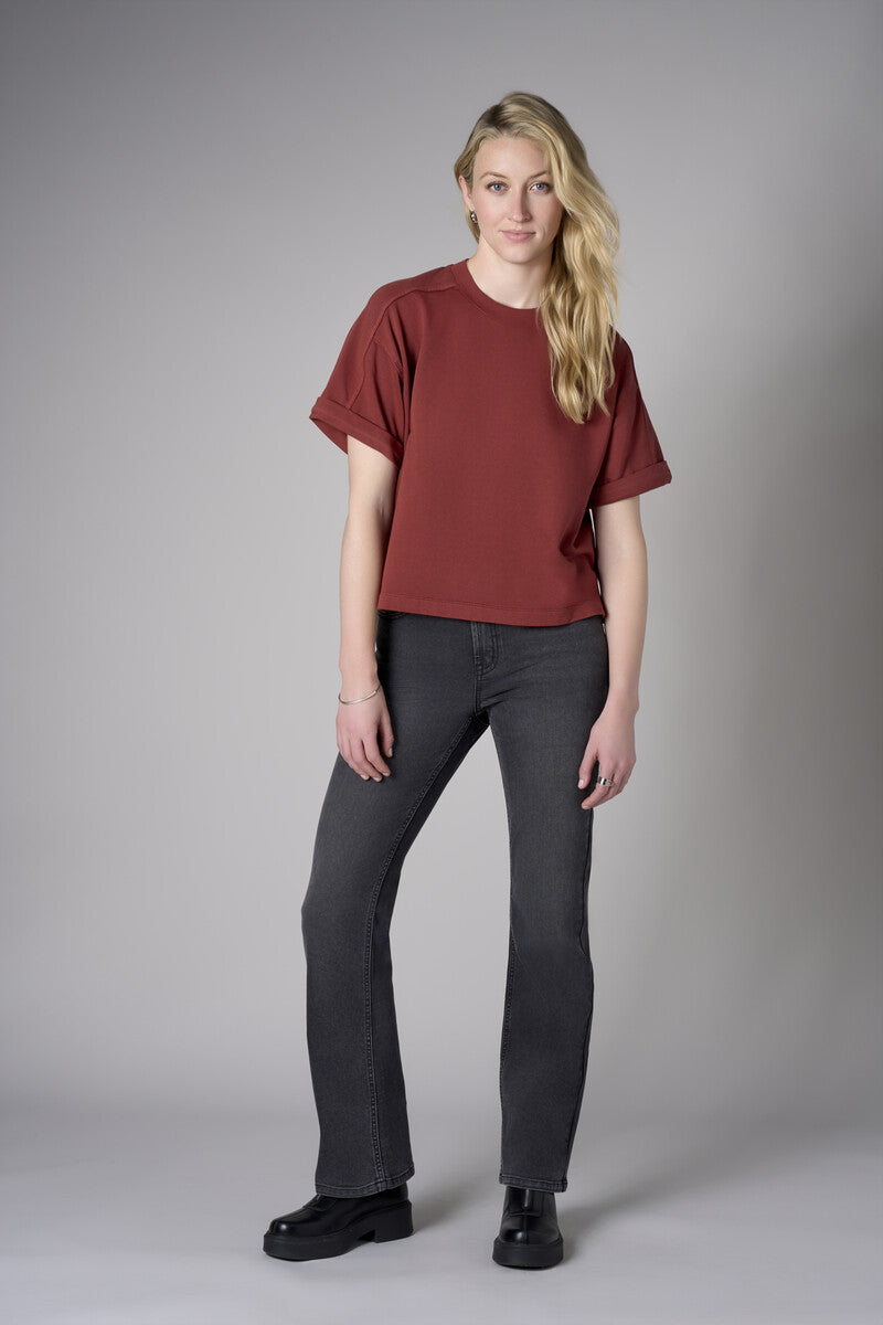 Experience the warm look of our 'Black Denim' Chelsea Bootcut- Washed Black.