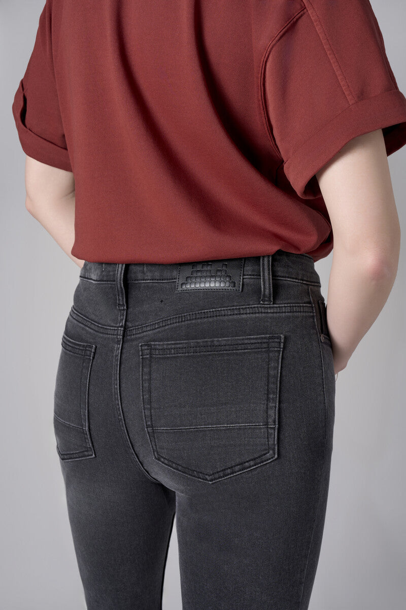 Experience the warm look of our 'Black Denim' Chelsea Bootcut- Washed Black.