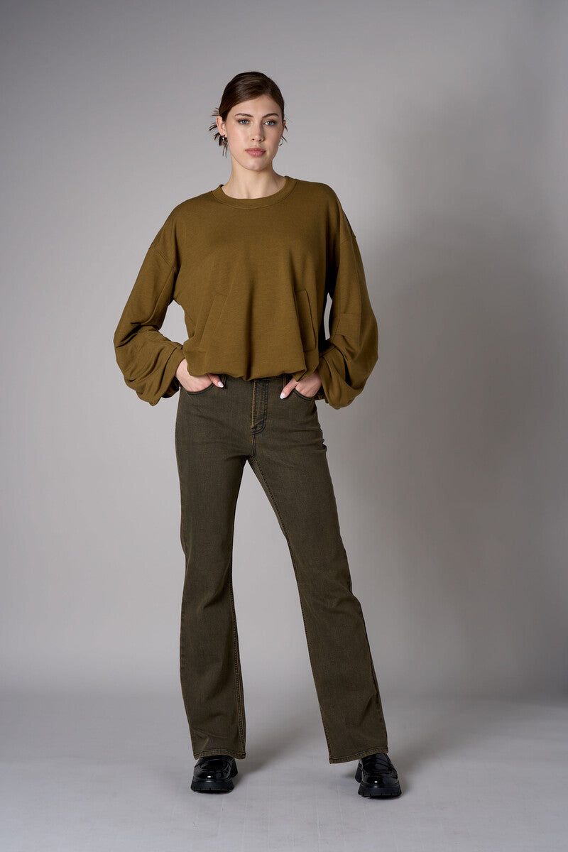 Experience the warm look of our 'Olive' Chelsea Bootcut.