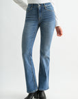Vintage Crease Wash Petite Eiffel Flare Leg