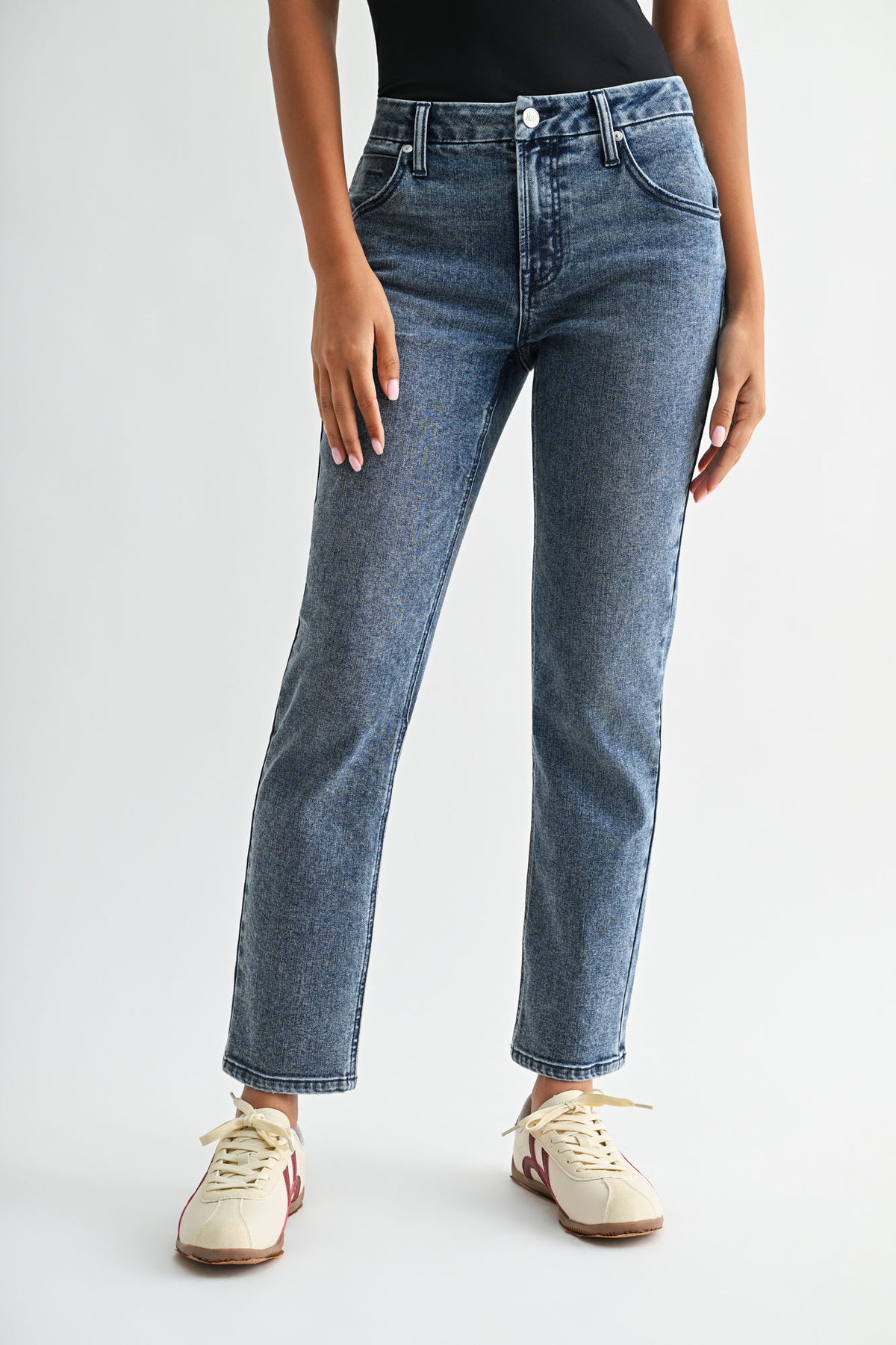 Medium Indigo Denim Melrose Tapered Jean
