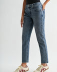 Medium Indigo Denim Melrose Tapered Jean