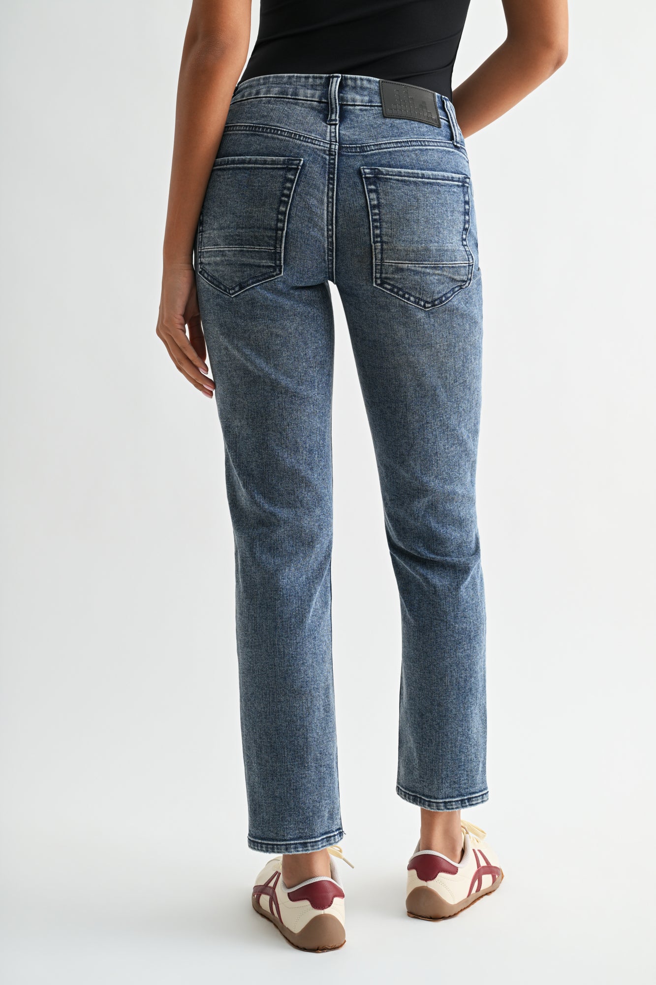 Medium Indigo Denim Melrose Tapered Jean