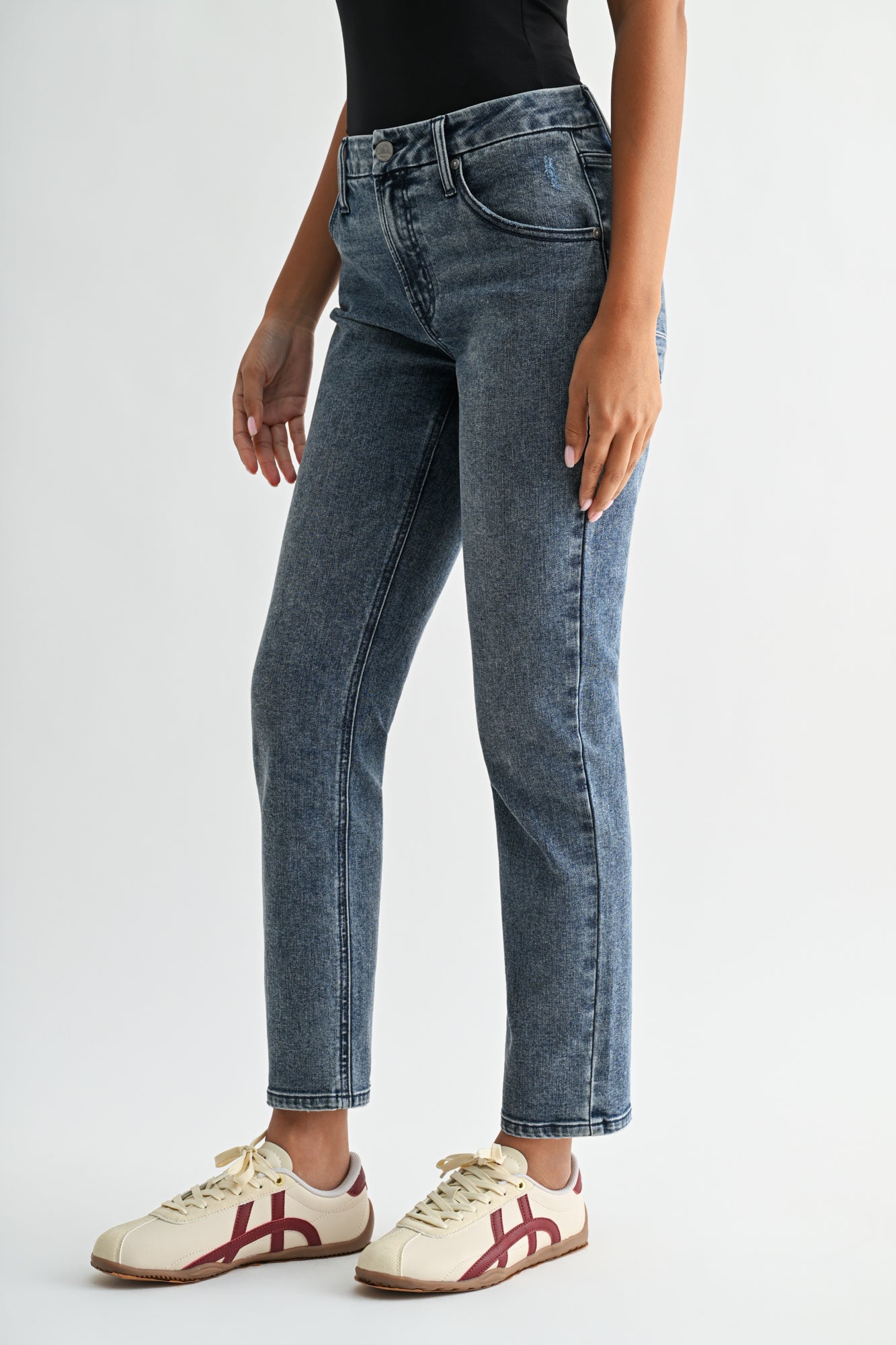 Medium Indigo Denim Melrose Tapered Jean
