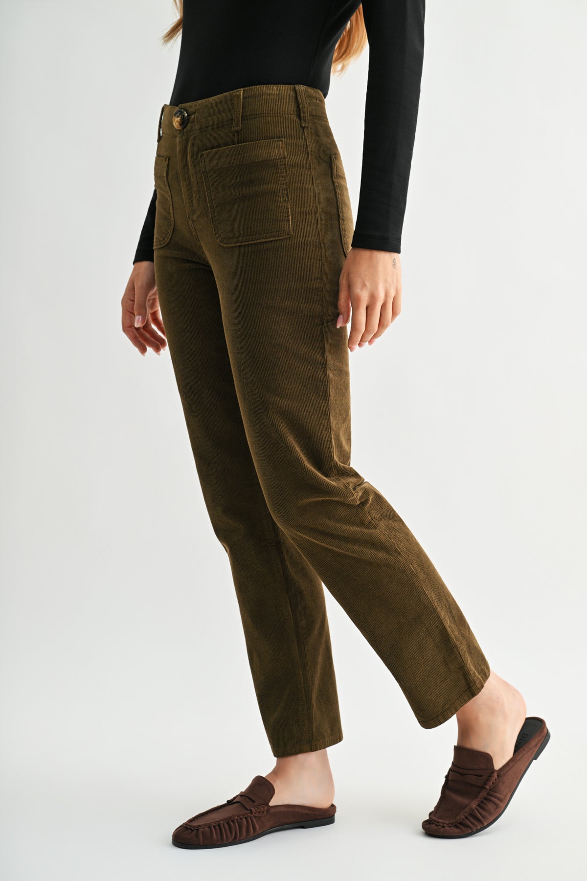 Moss Soho Straight Leg Corduroy Pant