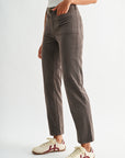 Mushroom Soho Straight Leg Corduroy Pant