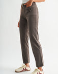 Mushroom Soho Straight Leg Corduroy Pant
