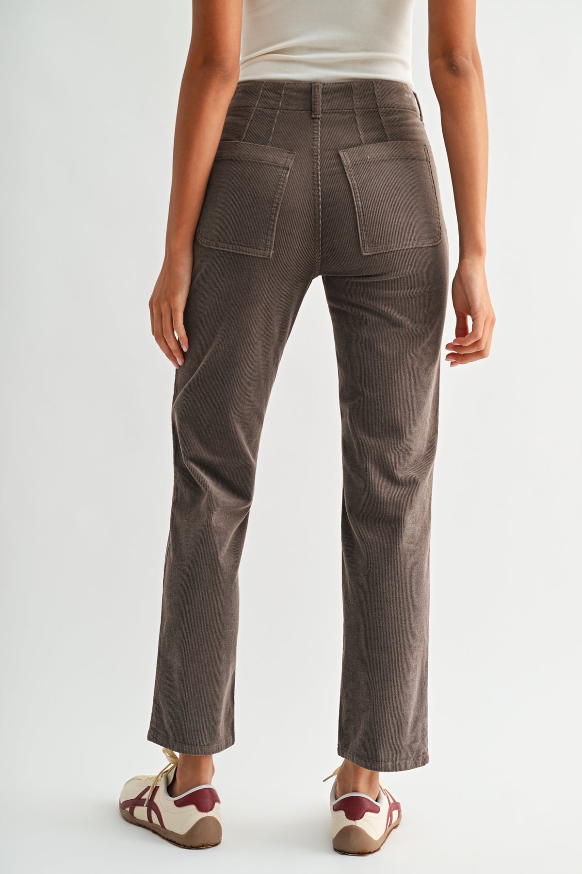 Mushroom Soho Straight Leg Corduroy Pant