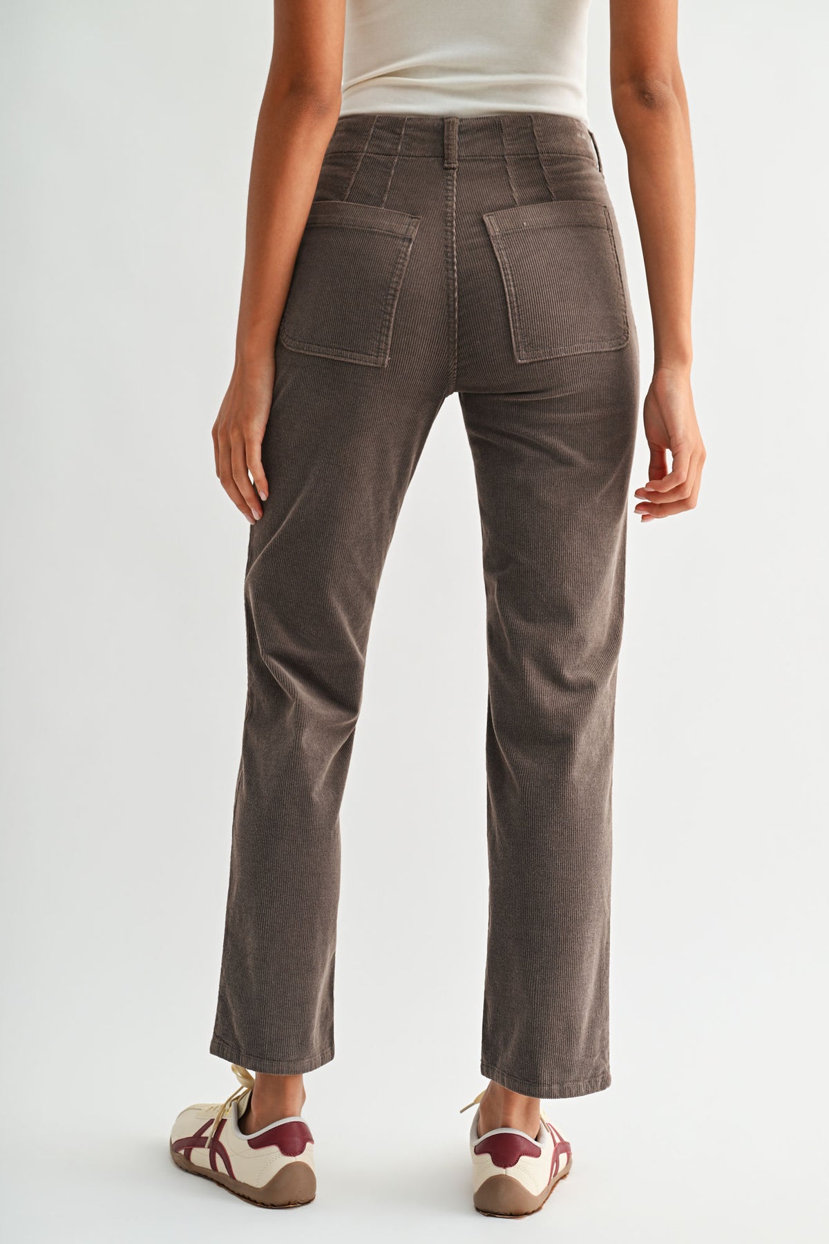 Mushroom Soho Straight Leg Corduroy Pant