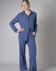 Discover the allure of 'Blue' in our top-selling Side Stripe Lounge Pant.