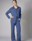 Discover the allure of 'Blue' in our top-selling Side Stripe Lounge Pant.