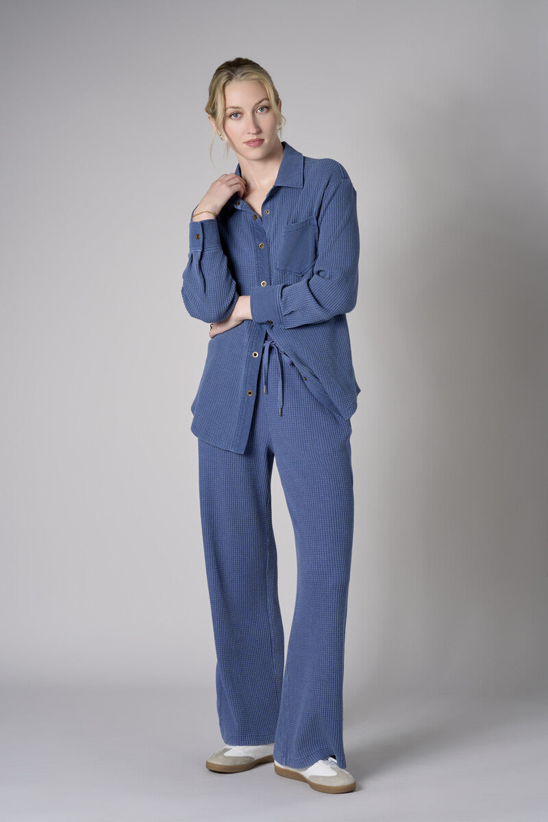 Discover the allure of &#39;Blue&#39; in our top-selling Side Stripe Lounge Pant.