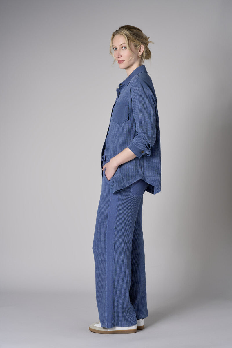 Discover the allure of &#39;Blue&#39; in our top-selling Side Stripe Lounge Pant.