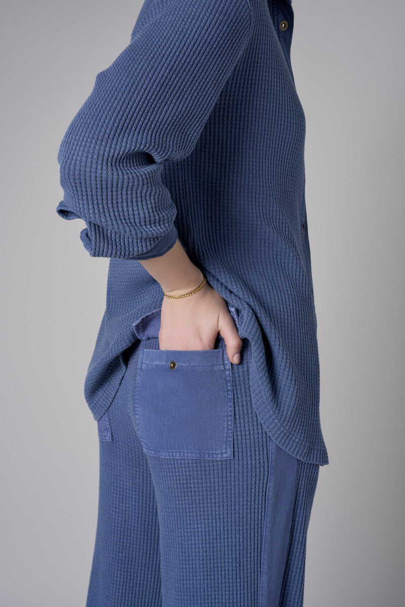 Discover the allure of &#39;Blue&#39; in our top-selling Side Stripe Lounge Pant.