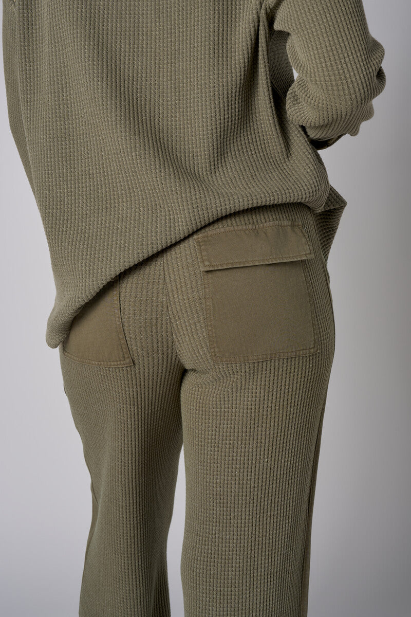 Let your outfit shine with this vibrant &#39;Light Olive&#39; Side Stripe Lounge Pant.