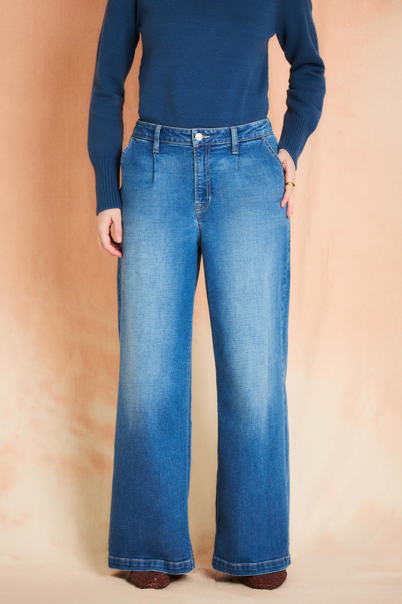 Indigo Wide Leg Trouser Jean