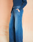 Indigo Wide Leg Trouser Jean